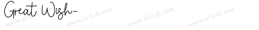 Great Wish字体转换